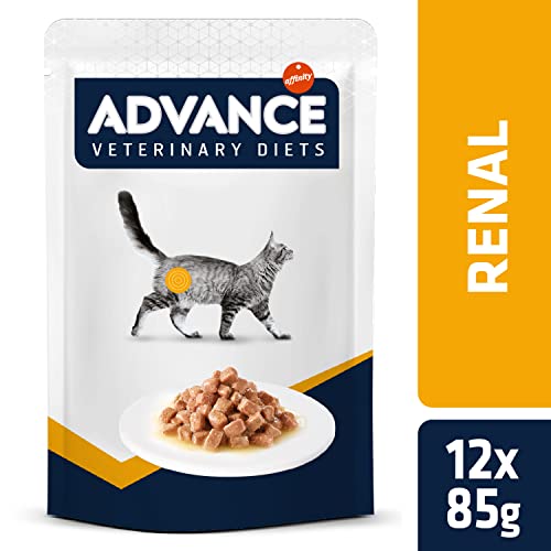 Advance Veterinary Diets Renal Nassfutter für Katzen: Multipack mit 12 Beuteln, 85 g