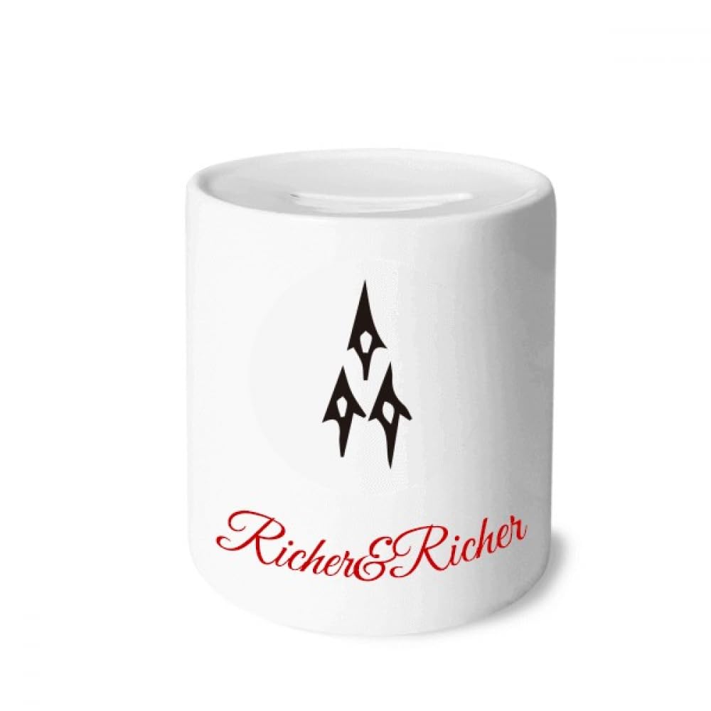 no/no b inscription chinese surname character qi Rich and Rich Bank Saving Box Coin