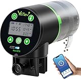 Ycozy WiFi Automatic Fish Feeder for Aquarium with Remote APP Control, Plug Powered, with Plug & USB-C Cable Vacation Auto Fish Food Dispenser for Small Tank/Betta/Turtle