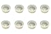 Toner Tap ® (8) Universal Replacement Hopper Cap / Plug for use in Multiple Brother Toner Cartridges for Refill