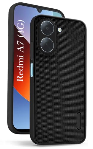 Image of Jkobi Rubberised Back Cover Case for Redmi A7 4G (Textured Grip Design | Micro-Fiber Cloth Inside | Slim and Light Weight | Soft Touch and Feel)