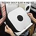 TAKMORK 12-Inch Vinyl Record Inner Paper Sleeves - 80g Heavyweight Paper for 33 RPM LP & Albums, Protective Inserts with Center Hole & Rounded Corners, White, 25pcs