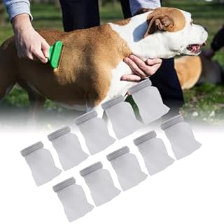 Ricarica per Filtro a Pettine per Pidocchi Elettrici, Filtri a Pettine per Pidocchi Elettronici TranslucentMesh 10 Pezzi per la Sostituzione dei Capelli