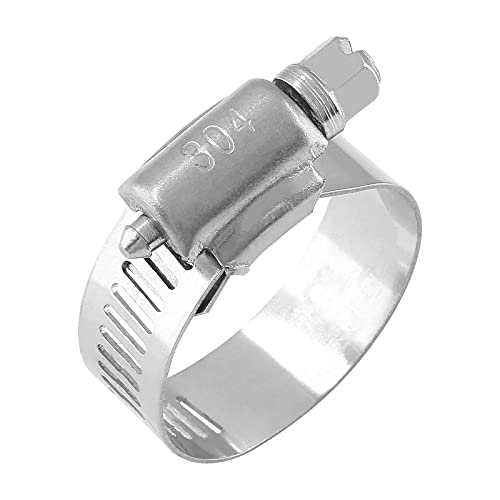 Piutouyar Paquete de 16 abrazaderas de manguera, de acero inoxidable ajustable de 18 mm a 32 mm, abrazadera de conducto para tubería de agua, línea de combustible, automoción y aplicación mecánica