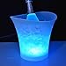 Colorido LED Luz Hielo Cubo de Champán,LED Ice Bucket 5L de alta...