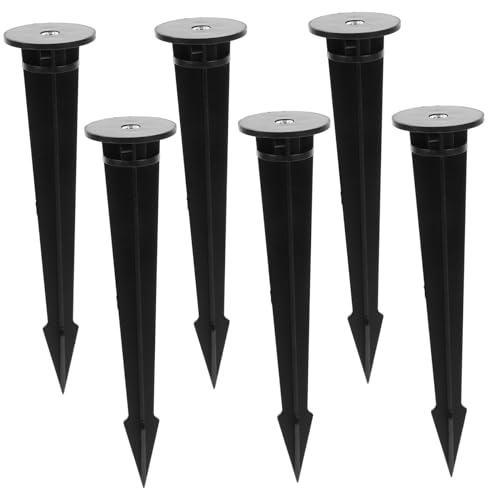 GALPADA 6 Piezas Estacas Plásticas Reemplazo para Luces Jardín Exterior Resistentes y Anticorrosivas Fácil Instalación sin Herramientas Accesorios para Iluminación Paisajística