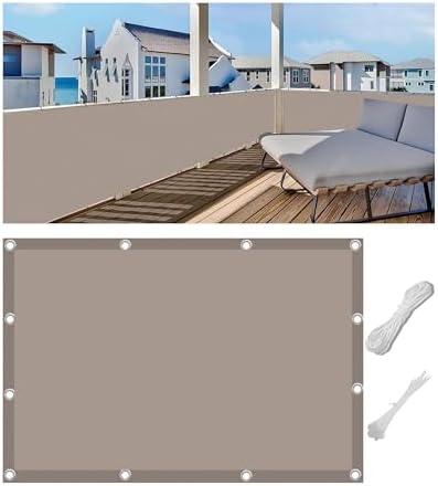 Sichtschutzzaun Balkon Sichtschutzplane Wasserdicht Zaunblende Za...