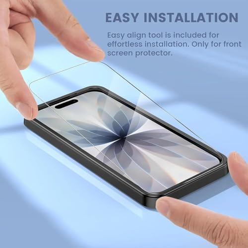 Tempered Glass Screen Protector Easy Installation Frame Simple Black For iPhone 17 Series Screen Protector Alignment Tool (For iPhone 17Pro)