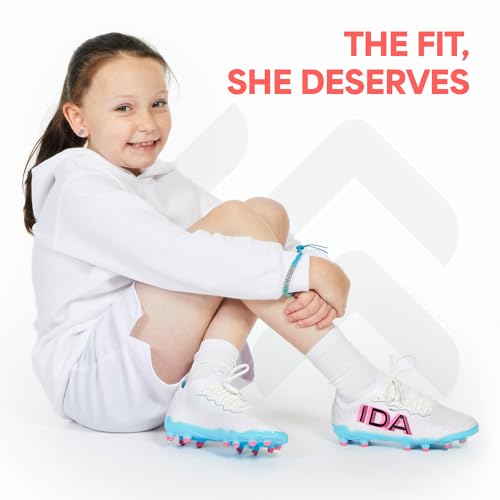 IDA Youth Next Gen Girls Youth Soccer Cleats, GRLSFIT Comfort, Mesh Nylon Upper, Girls Soccer Cleats Female-Specific Fit4
