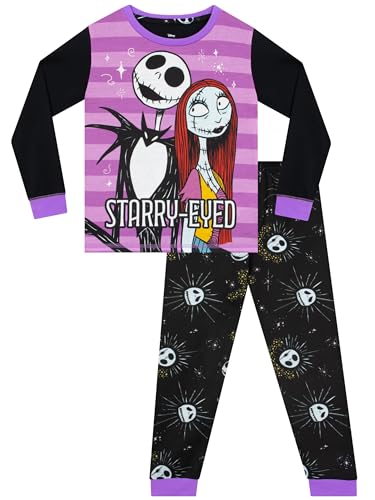 Disney Nightmare Before Christmas Pajamas | Jack Skellington Pajamas | Girls' Pajama Sets | Sizes 6 To 12