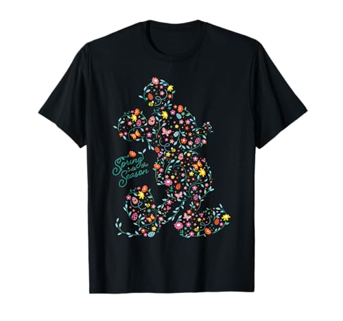 Disney Mickey Mouse Spring Into The Season Easter Silhouette T-Shirt