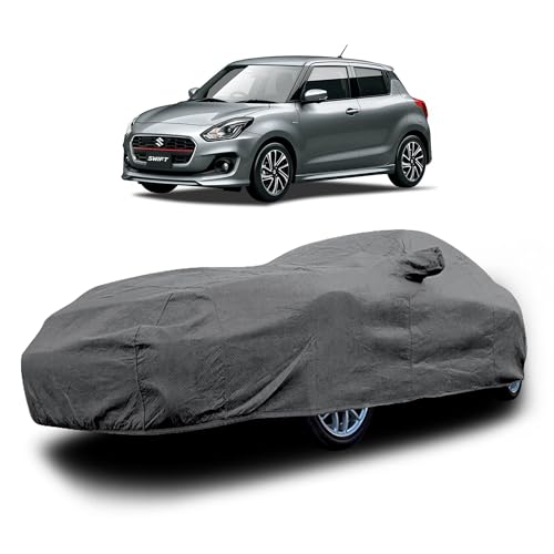 Image of Heavy-Duty Car Cover for Compatible with Maruti Swift (2005 to 2025 All Models) Deluxe Car Protection Cover - Waterproof & UV-Resistant All-Season Exterior Protection
