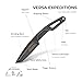 Extrema Ratio - Versa (Black - Expeditions) Fixed Blade Knife, Böhler N690 Steel Blade with Dark Stone Finish, Lightweight Aluminum Handle, Ergonomic Design, Precision Italian Craftsmanship, Durable Outdoor Tool