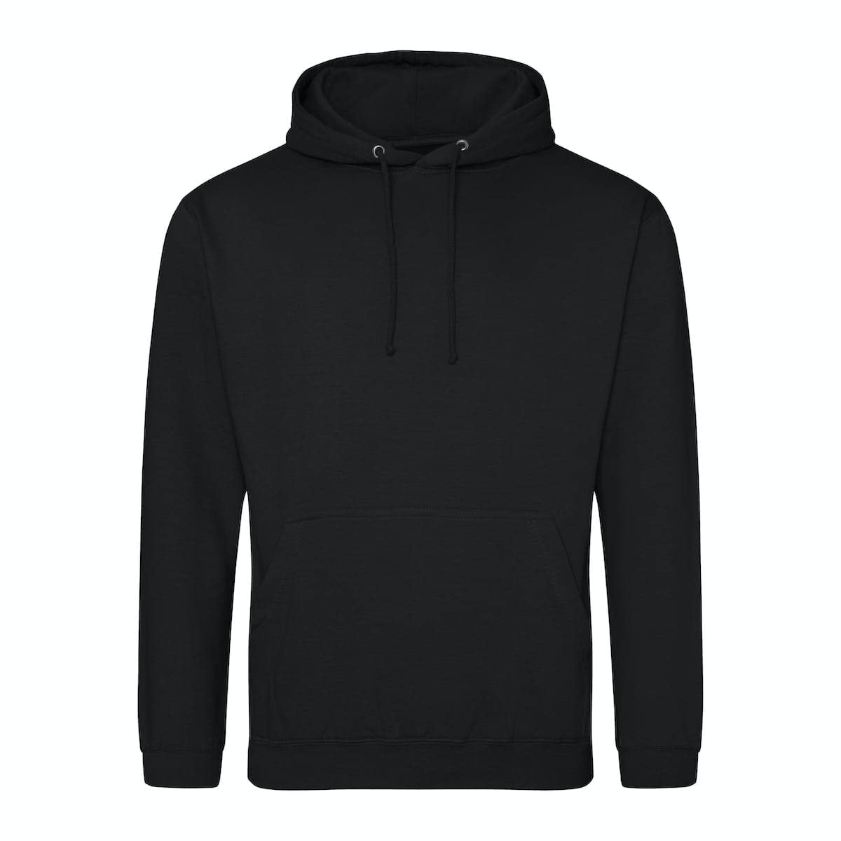 COOZO Unisex College Hoodie - Deep Black - 2XL