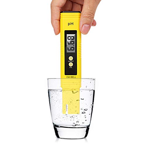 ISAIBELL Digital PH Meter Tester, 0.01 High Accuracy Quality 0-14 Measurement Range for Household Drinking, Pool and Aquarium Water PH Tester Design with ATC.
