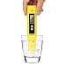 VantaKool Digital PH Meter, PH Meter 0.01 PH High Accuracy Water Quality Tester with 0-14 PH Measurement Range for Household Drinking, Pool and Aquarium Water PH Tester Design with ATC(Yellow)
