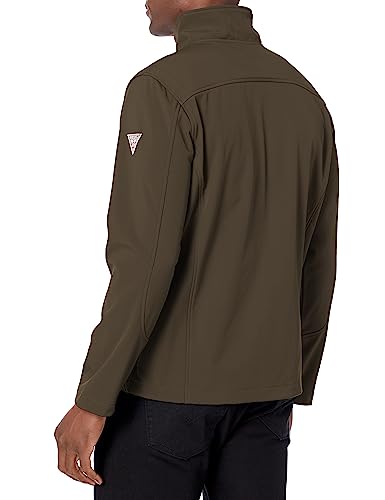 Image of GUESS Men's Softshell Long Sleeve 1 Chest Pocket Jacket