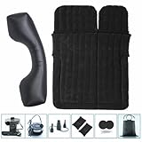 awolsrgiop Auto Matratze, 170 x 120 cm SUV Matratze Auto Luftmatratzen für Reisen Camping Outdoor Aktivitäten, Abziehbar Aufblasbare Matratze mit 2 Kissen und Pumpe, Schwarz