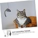 VANZACK 1set Cat Teaser Toy Cat Hanging Toys Hook for Door Fun Interactive Mouse Design for Exercise Bonding Your Feline Friend