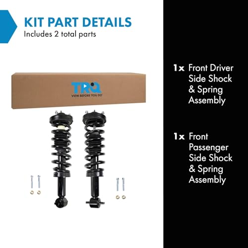 Image of TRQ Front Shock Strut & Spring Assembly Pair Set Compatible with 2015-2020 Ford F-150
