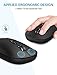 immagine 3OMOTON Mouse Wireless 2.4G Bluetooth per PC Windows, Mac OS, Compatibile con iPad/iPhone(iOS 13)/MacBook/Samsung/Huawei Android Tablet, 2400 DPI, Mouse Senza Fili Silenzioso, Nero