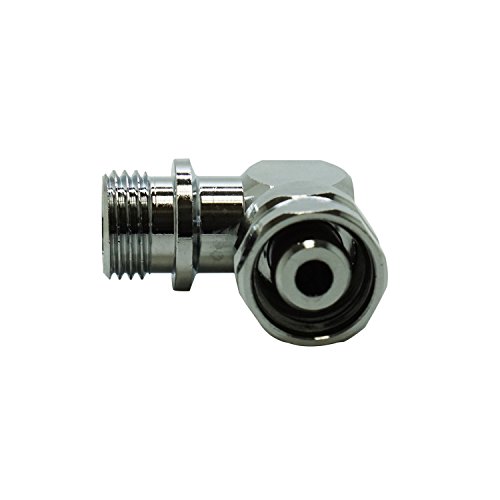 Scuba Choice Snorkel Master 90 stopni obrotowy adapter UNF do węża regulatora LP, 5 cm x 9/40.6 cm- 45.7 cm