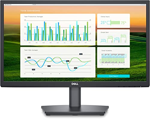 Image of Dell-E2222HS-Black 22 inch (55.88 cm) FHD Monitor, Built-in Dual Speakers, VA Panel, Brightness 250 cd /m, Response Time 5ms, Anti Glare, DP Port, VGA, HDMI, 3 Year Warranty.