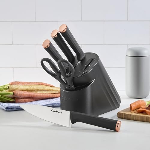 Artisan Elite Stainless Steel Cutlery 6 Piece Knife Block Set, Black - image 2
