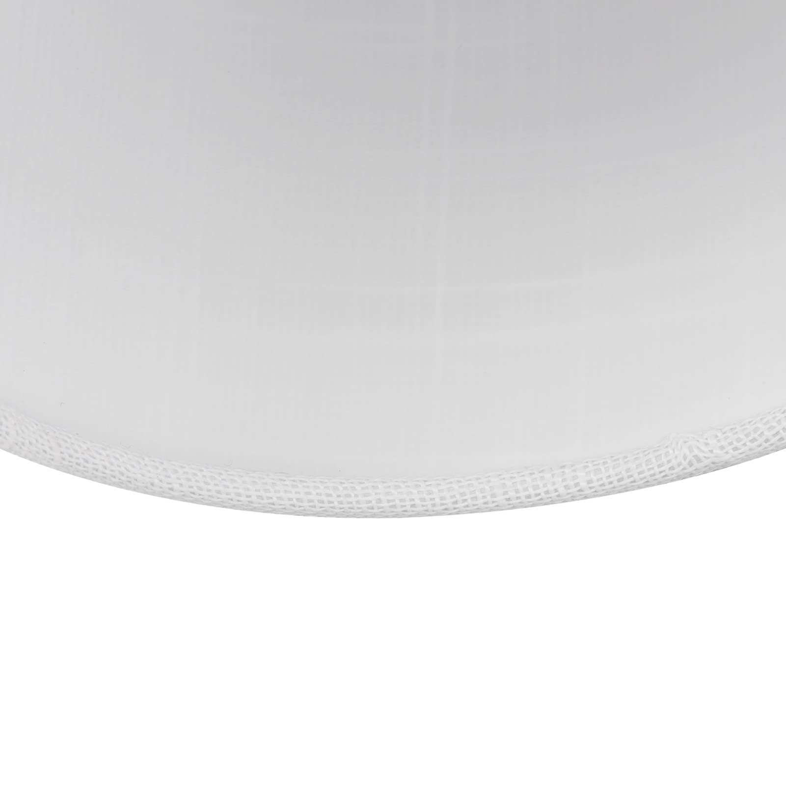 Jenngaoo 6 Paralumi a Botte in Tessuto Bianco per Lampadine E14, Clip per Lampadario da Tavolo, Confezione da 6 Pezzi, Diametro 14 cm, Design Classico con Diffusione Luce Uniforme