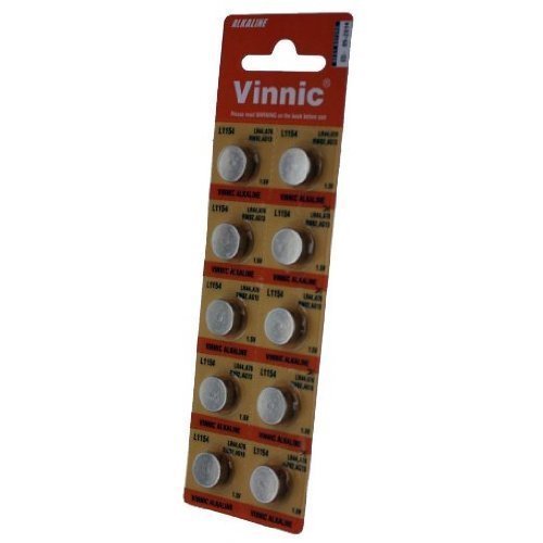 10 X Vinnic Size Lr44 V357 357 Ag13 L1154 Alkaline Watch Battery #TOP17