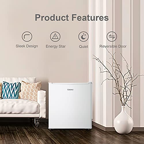 Galanz WMT-55482278-SCR 1.7 Cu Ft Single Door White Mini Refrigerator Perfect thumb #2