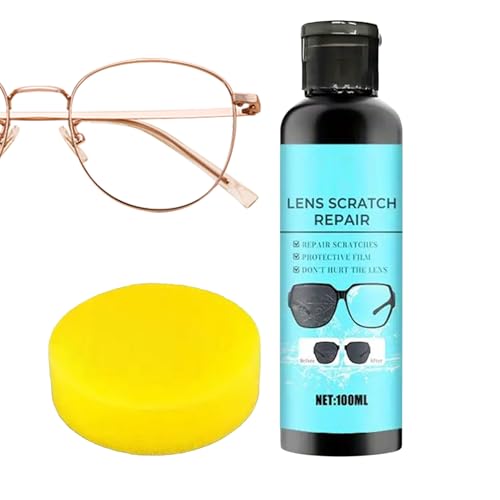 Spray Eliminador de Rayaduras para Lentes - Líquido Reparacristales 100ml para Gafas de Sol | Líquido Limpiador Gafas Compacto Para Adolescentes Jóvenes Hombres Mujeres Familiares Amigos Esposo Esposa