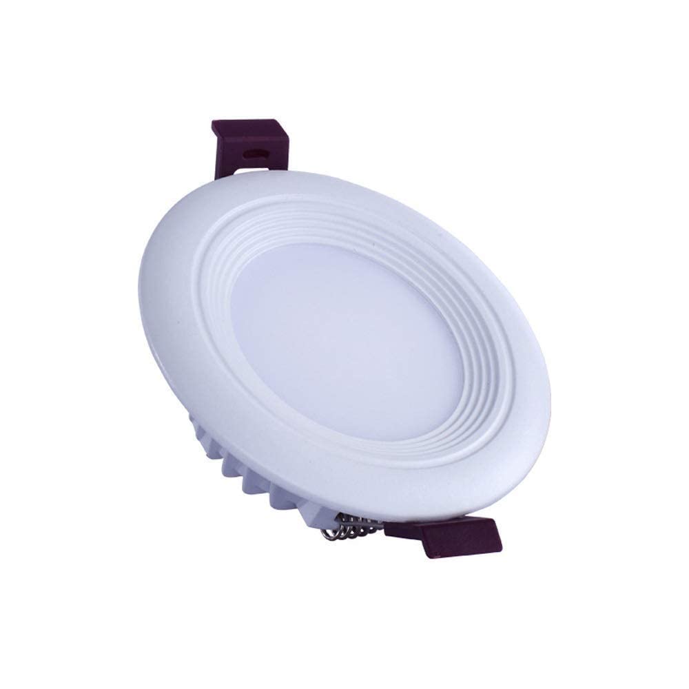 Lámpara de pared interior y foco empotrable LED redondo con protección ignífuga