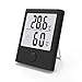 Produktbild BALDR Hygrometer Innen, Digital Tragbares Thermometer Hygrometer Innen/Ausen Raumthermometer Hydrometer Feuchtigkeit mit hohen Genauigkeit, Komfortanzeige für Babyraum, Wohnzimmer, Büro, usw