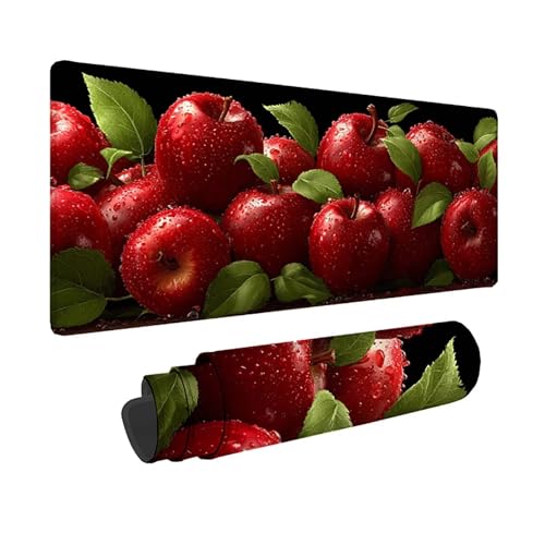 Tapis souris fruit rouge 150x80 cm pour un bureau gamer coloré
