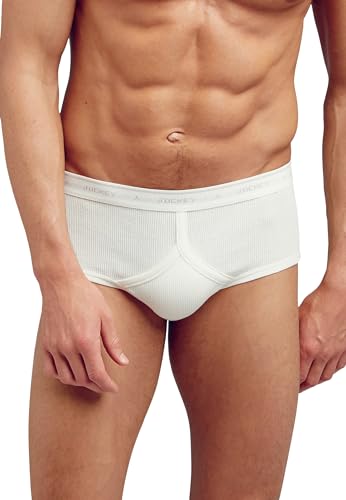 Jockey Classic Cotton Rib Y-Front Sport Brief – atmungsaktiver Herren Slip, Unterwäsche aus 100{83c0201b2900e0604914796b49c9333c039f164292b11c2ae50177750e1ff6ba} gekämmter Baumwolle, Unterhose mit Y Front Eingriff - Doppelripp Herrenunterwäsche, in Weiß Jockey Classic Cotton Rib Y-Front Sport Brief – atmungsaktiver Herren Slip, Unterwäsche aus 100{83c0201b2900e0604914796b49c9333c039f164292b11c2ae50177750e1ff6ba} gekämmter Baumwolle, Unterhose mit Y Front Eingriff - Doppelripp Herrenunterwäsche, in Weiß