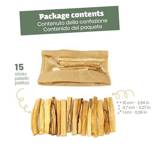 NIRDOSH-Palo-Santo-Sticks-Bulk-PALITO-from-Ecuador-15-Natural-Incense-Smudge-Sticks-394-in-Natural-Palo-Santo-Wood-for-Yoga-and-Meditation-Original-Bursera-Graveolens NIRDOSH Palo Santo Sticks Bulk PALITO from Ecuador 15 Natural Incense Smudge Sticks 394 in Natural Palo Santo Wood for Yoga and Meditation Original Bursera Graveolens