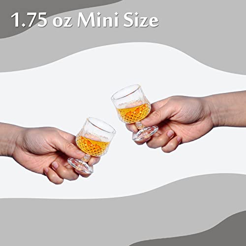 Sdatook 1.75Oz Shot Glasses Set Of 6/Cordial Glasses/Sherry Glasses/Super Cute Shot Glasses/Classical Style/Lead-Free #TOP2