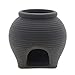 Ceramic Jar Aquarium Decorations Fish Tank Cave Breeding Cones Cave Fish Tank Ornaments for Amano Shrimp Cichlid Bonsai to Play, Hide and Rest - Black
