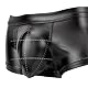 PIIKNUO Herren Boxershort Latex ähnliche Herren Wetlook Shorts Unterhose Herren Lack Leder Slips String Wetlook Reizwäsche Leder-Optik Boxer Shorts Wetlook Männer Unterwäsche(XXL)