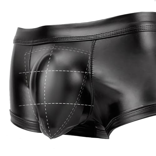 Men String Thong Exotic Men's Underwear Thongs and G-strings Sexy Leather Mens Thong Underwear with Bulge Pouch4
