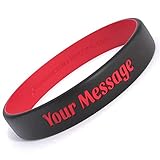 Custom Rubber Bracelets - Luxe Silicone Wristbands for Motivation, Events, Gifts, Support, Fundraisers, Awareness - Men, Women