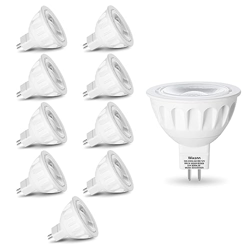 Ampoule LED MR16 GU5.3 12V 5W spot blanc chaud variable Wixann lot 10