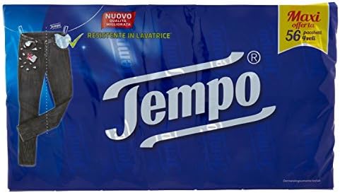 Tempo Kieszonkowe chusteczki Classic - 4 welony - 56 paczek po 9 chusteczek