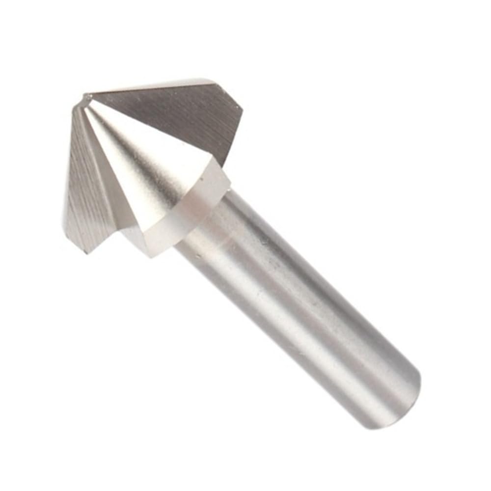 Broca de chaflán para metal Broca avellanadora HSS M2 de 1 pieza, fresa de extremo de 90 grados de 3 flautas for acero y aluminio.(50mm)