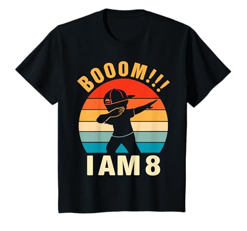 Niños Dabbing Birthday Shirt 8 Years Old Birthday Outfit Boys Camiseta