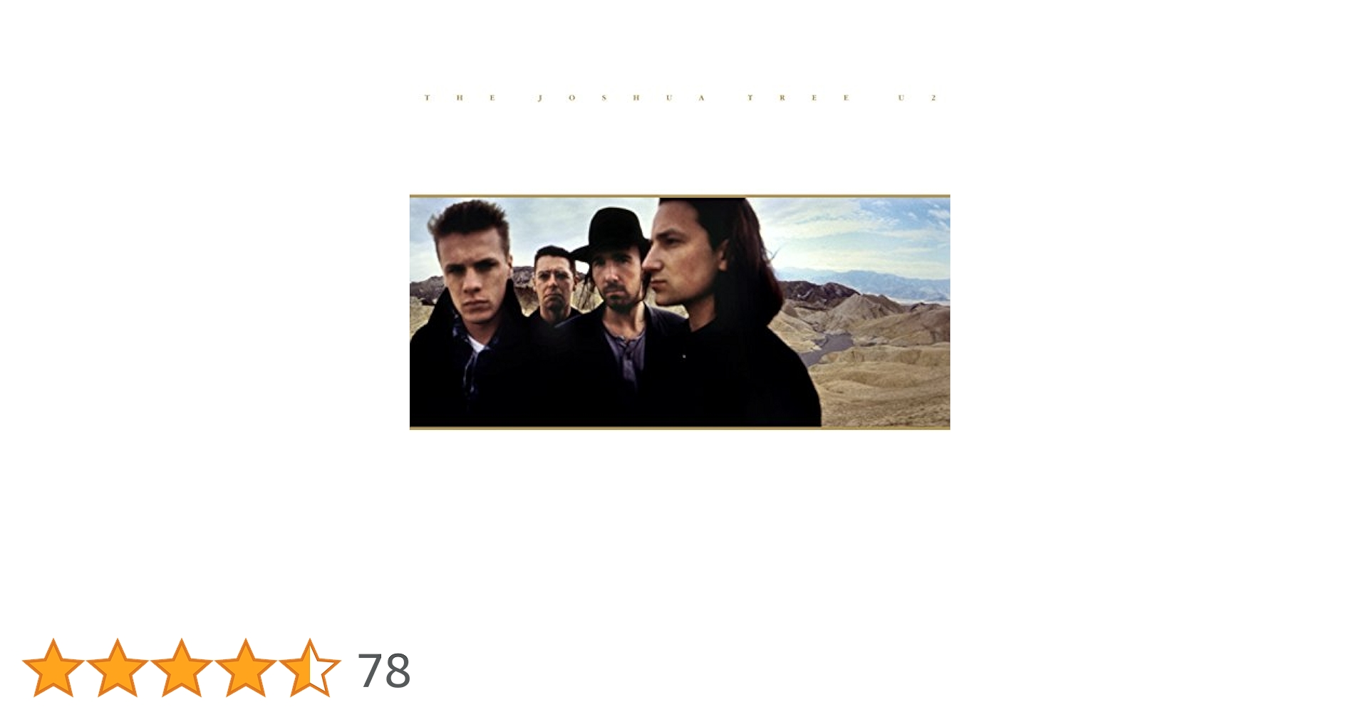 新品未開封 廃盤 U2 ヨシュア・トゥリー 30周年記念盤 スーパー・デラックス U2 「ヨシュア・トゥリー 30周年記念盤～スーパーデラックス 4CD