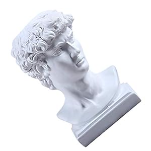 Cabilock Head Planter Pot David Head Statue Planter Greek Head Cactus Planter Face Statue Figurine Ornament Container…