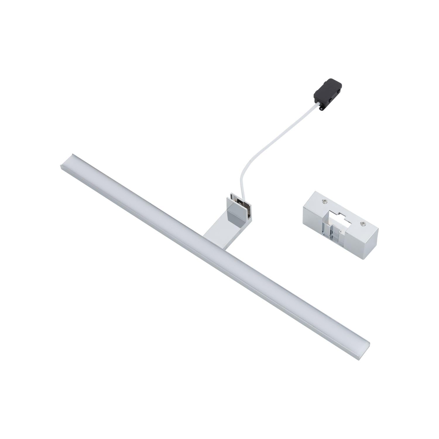 Licht-Erlebnisse LED Wandlampe Badezimmer IP44 Chrom 4000 K 950 lm neutralweiß hell B: 60 cm länglich Aluminium Modern Spiegelleuchte Wandleuchte Bad