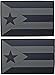 Puerto Rico Flag Tactical 3D PVC Rubber 2PC Bundle Set Patch - 3 x 2 inch Hook Fastener B362